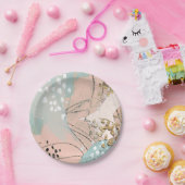 Assiettes En Carton Blush & Gold I (Fête)