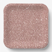 Assiettes En Carton Blush Pink Speckled Pattern Party (Recto)