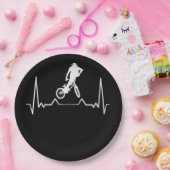 Assiettes En Carton BMX Heartbeat (Fête)