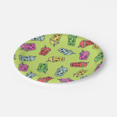 Assiettes En Carton Boba Bubble Tea Motif (Angle)