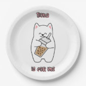 Assiettes En Carton Boba est pour moi (Devant)