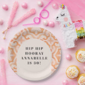 Assiettes En Carton Bohème aquarelle pascal marocain pêche anniversair (Fête)