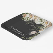 Assiettes En Carton bohemian botanical modern elegant foliage (Angulaire)