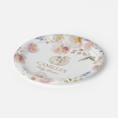 Assiettes En Carton Boho Automne Citrouille Fille Baby shower Plaques  (Angle)