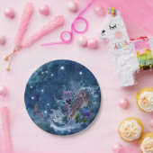 Assiettes En Carton Boho bleu Zodiac Aquarius Constellation (Fête)