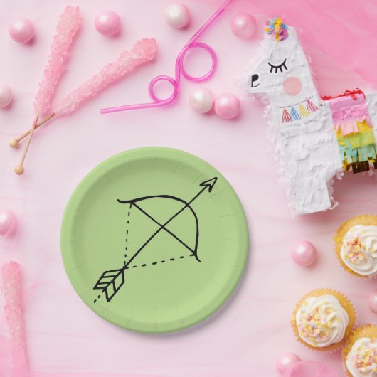 Assiettes En Carton Boho Bow Doodle (Fête)