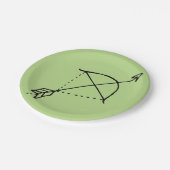 Assiettes En Carton Boho Bow Doodle (Angle)