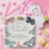 Assiettes En Carton Boho Butterfly Anniversaire Table (Fête)