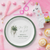 Assiettes En Carton Boho Chic Botanique "Cravate le noeud" Fête des ma (Fête)