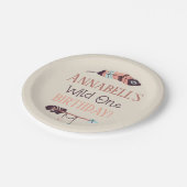 Assiettes En Carton Boho Chic Wild ONE Girl Birthday Party (Angle)