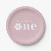 Assiettes En Carton Boho Daisy Plaques de papier d'anniversaire (Devant)