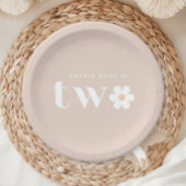 Assiettes En Carton Boho Daisy Plaques papier de deuxième anniversaire