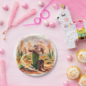 Assiettes En Carton Boho Desert Cowboy Anniversaire (Fête)
