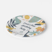 Assiettes En Carton Boho Dinosaur Baby Party (Angle)