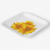 Assiettes En Carton Boho Floral Fleurs Jaunes Pays Floral Mariage (Angulaire)