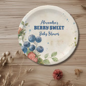 Assiettes En Carton Boho fraise Berry Baby shower doux