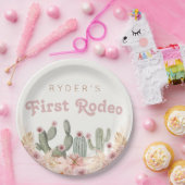 Assiettes En Carton Boho Girls First Rodeo Cowgirl Anniversaire (Fête)