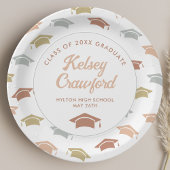 Assiettes En Carton Boho Grad Casquettes Grad Graduation Party