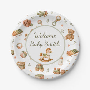Assiettes En Carton Boho Jouets Bienvenue Bébé