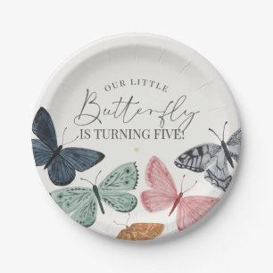 Assiettes En Carton Boho Little Butterfly Anniversaire Table