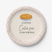 Assiettes En Carton Boho Little Cutie Pie Thanksgiving Baby shower (Devant)