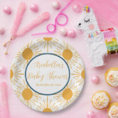 Assiettes En Carton Boho Little Ray of Sun Baby shower neutre (Fête)