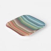 Assiettes En Carton Boho Modern Chic Stripes (Angulaire)