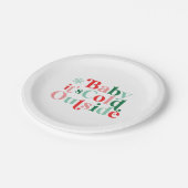 Assiettes En Carton Boho Modern Police Baby Il fait froid dehors Noël (Angle)