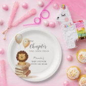 Assiettes En Carton Boho Nouveau chapitre Wild Lion Balloon Baby showe (Fête)