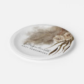 Assiettes En Carton Boho Pampas Baby shower d'automne en herbe (Angle)