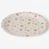 Assiettes En Carton Boho Premier jour d'abeille 1er anniversaire d'abe (Angle)