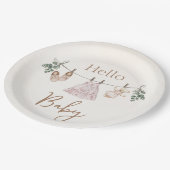 Assiettes En Carton Boho rose Fille Vêtements bébé (Angle)