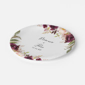 Assiettes En Carton Boho rustique Coloré Mariage gâteau (Angle)