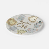 Assiettes En Carton Boho Safari Plaque papier d'anniversaire (Angle)