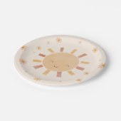 Assiettes En Carton Boho Sunshine Anniversaire Plaques papier (Angle)