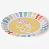 Assiettes En Carton Boho Sunshine One Au Soleil Soleil Anniversaire (Angle)