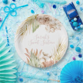 Assiettes En Carton Boho Sweet 16 Fleurs séchées d'anniversaire (Fête)