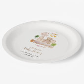 Assiettes En Carton Boho Teddy Bear Nursery Baby shower (Angle)