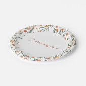 Assiettes En Carton Boho Wildflower (Angle)