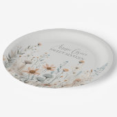 Assiettes En Carton Boho Wildflower (Angle)