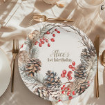 Assiettes En Carton Boho Winter Onederland Anniversaire<br><div class="desc">Faites-vous plaisir en célébrant votre premier anniversaire avec nos Plaques de papier d’anniversaire "Boho Winter Onederland". Ces assiettes magnifiquement conçues allient élégance bohème et charme d'un pays des merveilles hivernales, ce qui en fait un complément incontournable à votre soirée "Onederland". Caractéristiques : Conception envoûtante : Les plaques en papier présentent...</div>
