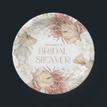 Assiettes En Carton Boho Wreath Palm Feuilles et Orchidées Fête des ma<br><div class="desc">Servez le style à votre douche nuptiale avec ces plaques personnalisables en papier avec un design de couronnes de sauce. Doté d'une couronne d'aquarelle douce d'orchidées blanches, de feuilles de palmiers et d'herbe de pampas. Le design neutre de ces plateaux de douche à nuptiale personnalisables s'adapte à des thèmes rustiques,...</div>