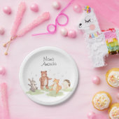 Assiettes En Carton Bois Animaux Danser Pique-nique Forêt (Fête)