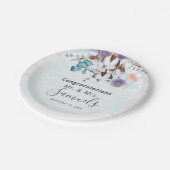 Assiettes En Carton Bois botanique rustique de coton du pays du Sud (Angle)