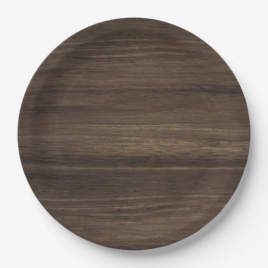 Assiettes En Carton Bois Brown (Devant)