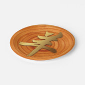 Assiettes En Carton Bois Chèvre bélier Chinois Année Zodiac Plaque de (Angle)