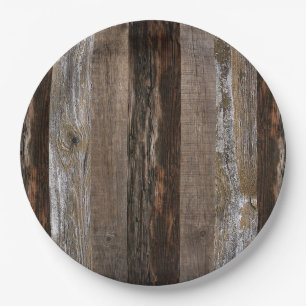 Assiettes En Carton Bois récupéré Bois rustique Bois Vintage