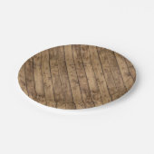 Assiettes En Carton Bois rustique (Angle)