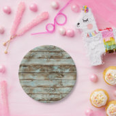 Assiettes En Carton Bois rustique (Fête)