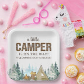 Assiettes En Carton Bois Rustique Un Petit Baby shower De Camper (Fête)